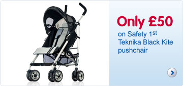 Only £50 on Safety 1st Teknika Black Kite pushchair